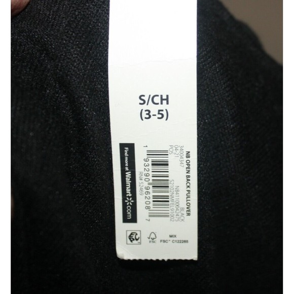 No Boundaries Black LS Cross-Over Keyhole Back Knit Sweater Sz S(3/5) Comfy NWT - Picture 9 of 10